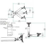 Настенный поворотно-наклонный кронштейн Ergotron Interactive Arm VHD 45-304-026