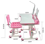 Комплект парта и стульчик Mealux BD-04 XL Teddy (с лампой)