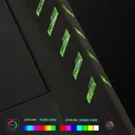 Стол для компьютера (для геймеров) Eureka Z2 c RGB подсветкой, чёрный