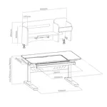 Парта-трансформер Cubby Nerine