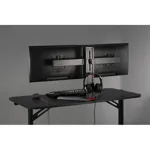 Геймерский кронштейн для монитора FoxGear LDT32-T02 Dual с крючком для наушников