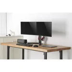 Геймерский кронштейн для монитора FoxGear LDT32-T02 Dual с крючком для наушников