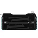 Геймерский стол FoxGear FG-ZE-49B с электроприводом и RGB-подсветкой