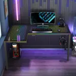 Стол для компьютера EUREKA ERK-GD-L60R-B-EU