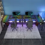 Стол для компьютера EUREKA ERK-GD-L60R-B-EU