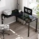 Стол для компьютера EUREKA ERK-GD-L60R-B-EU