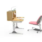 Детский письменный стол EUREKA ECD-XYL-80 с регулировкой высоты