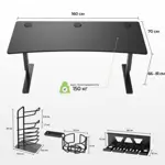 Стол для компьютера EUREKA IM63 с регулировкой по высоте