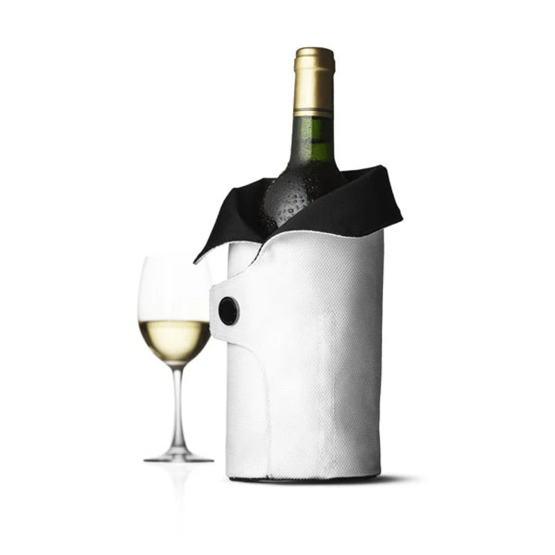 Чехол охлаждающий для вина Cool Coat (черный/белый)
