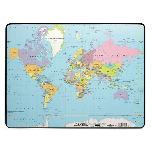 Настольное покрытие Карта мира